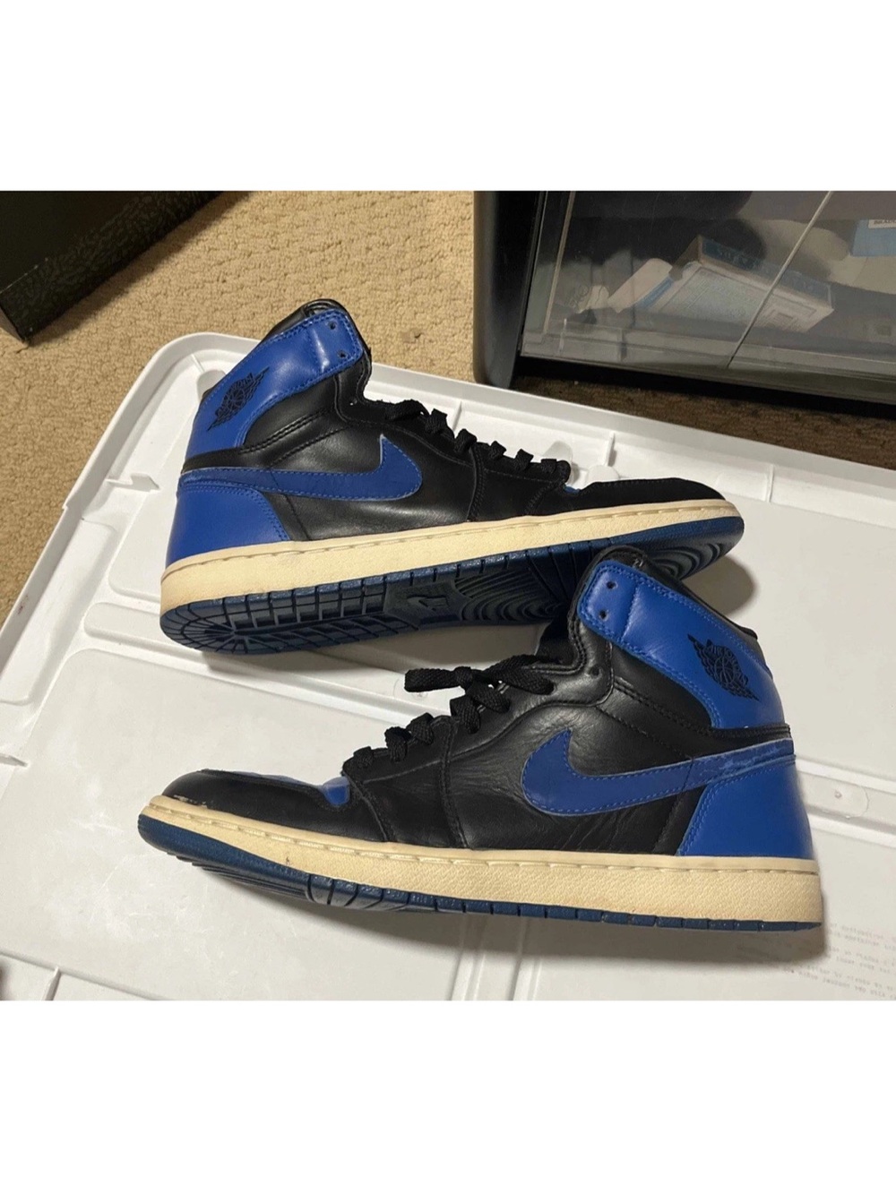 2001 Nike Air Jordan 1 Royal Blue High Og 136066 041 sz 11